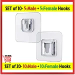 Male Adhesive Hook Sticker