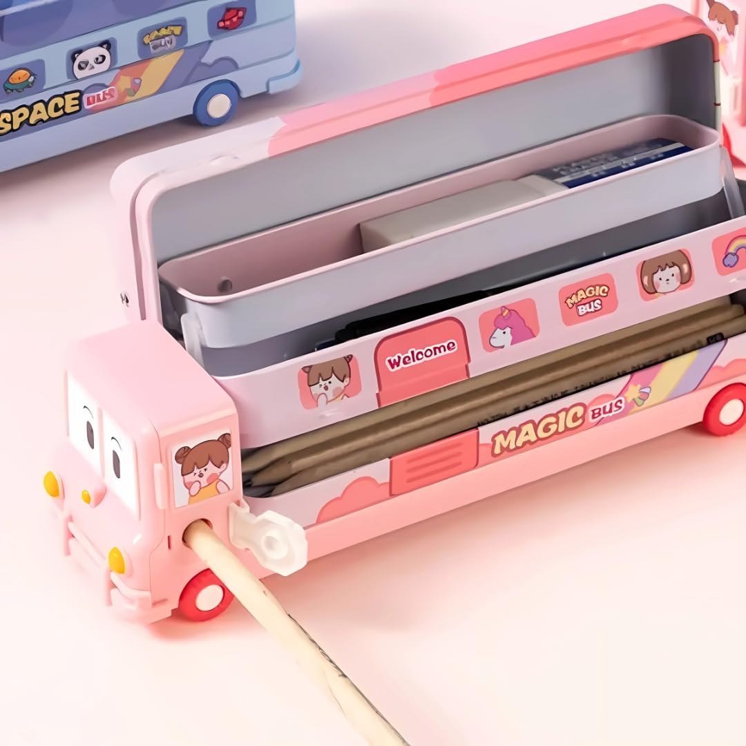 Bus Shape Pencil Box