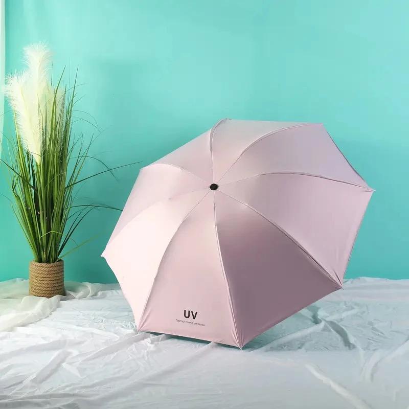 Golden uv umbrella (532) (Pink)