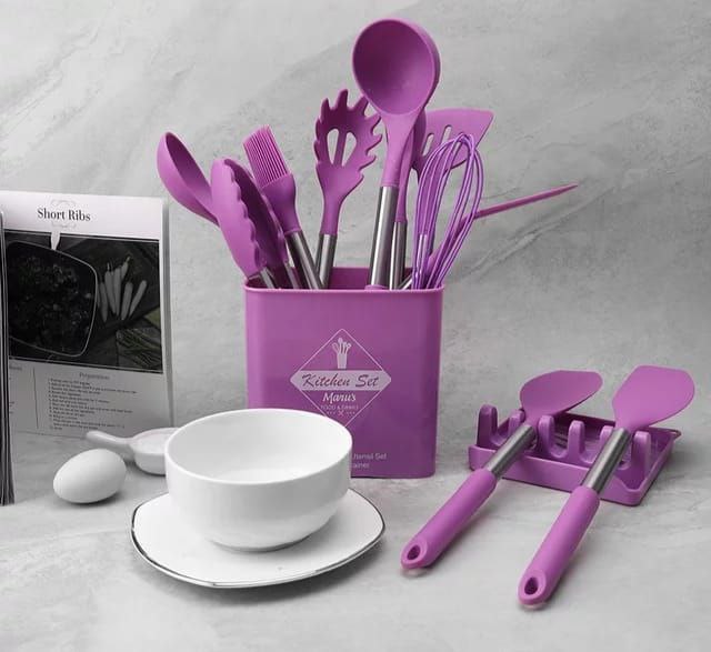 Kitchen Utensils Set-12 Pieces Silicone