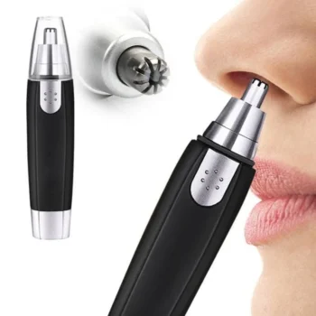 Rechargeable USB-C nose and ear hair trimmer for men and women