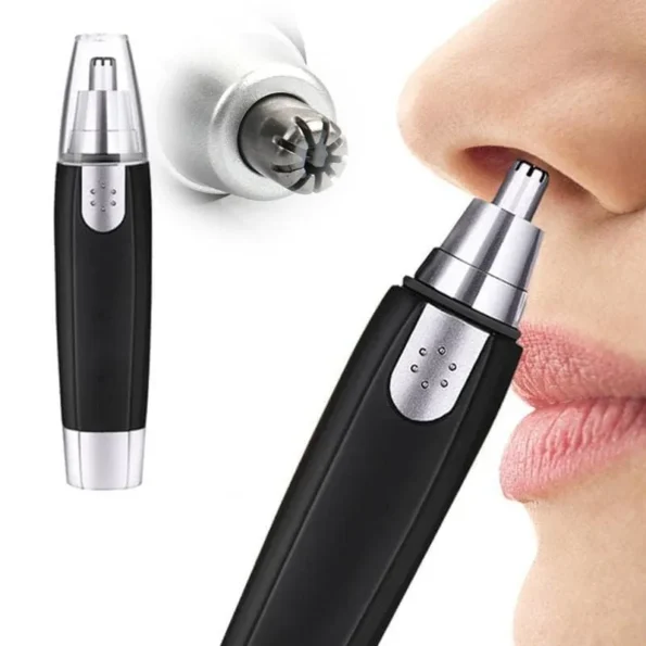 Rechargeable USB-C nose and ear hair trimmer for men and women